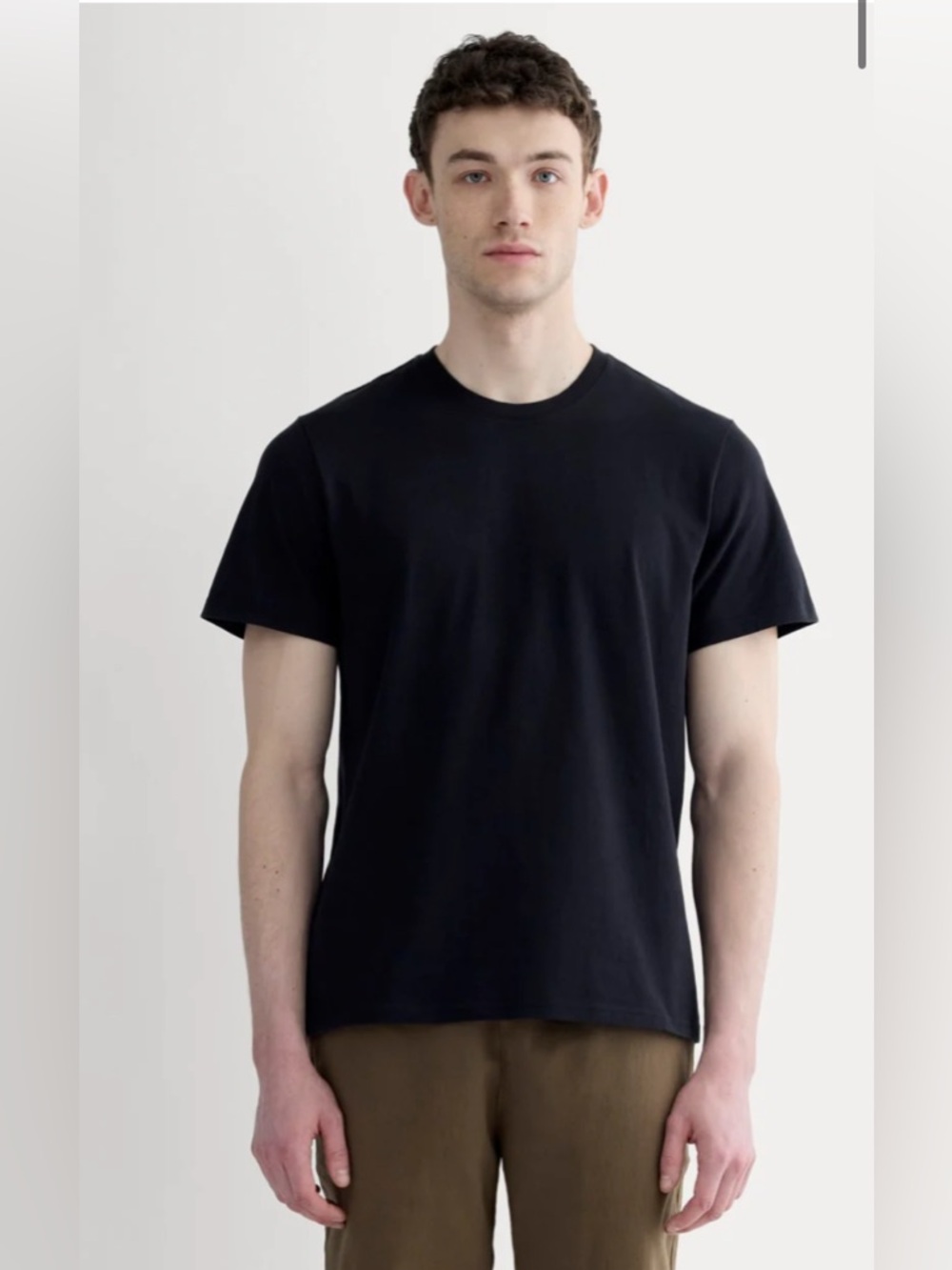 New Everlane THE PREMIUM-WEIGHT CREW Uniform in Black Size M